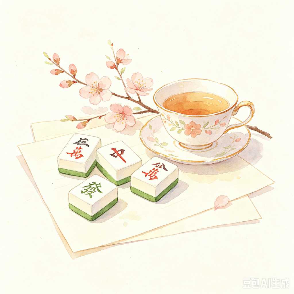 classic text mahjong set