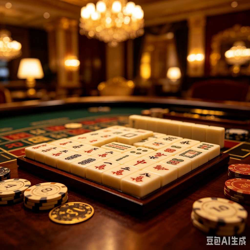 elegant text mahjong tiles